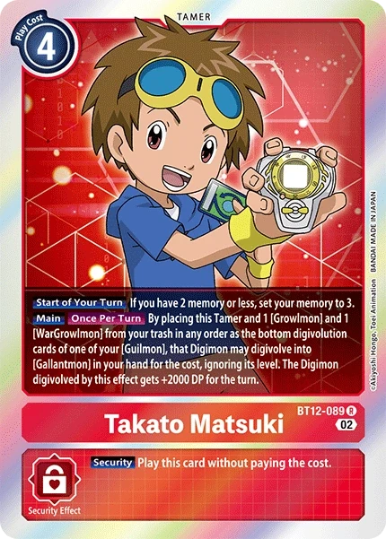 Takato Matsuki &mdash; Digimon Card Game card