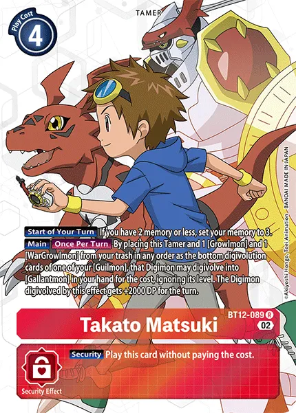 Takato Matsuki &mdash; Digimon Card Game card