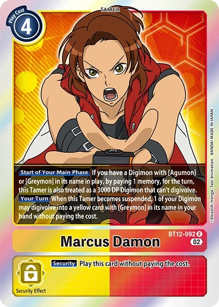 Marcus Damon &mdash; Digimon Card Game card