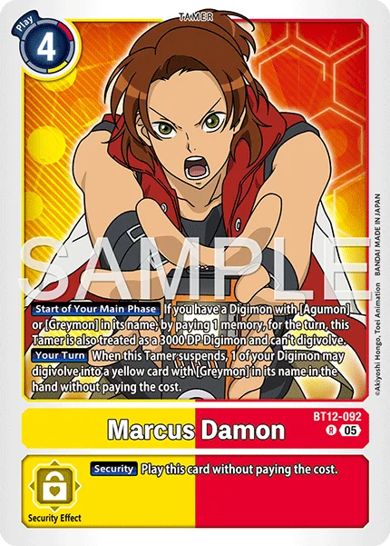 Marcus Damon &mdash; Digimon Card Game card