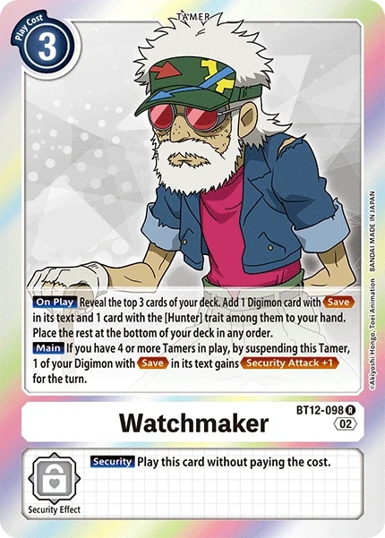 Watchmaker &mdash; Digimon Card Game card