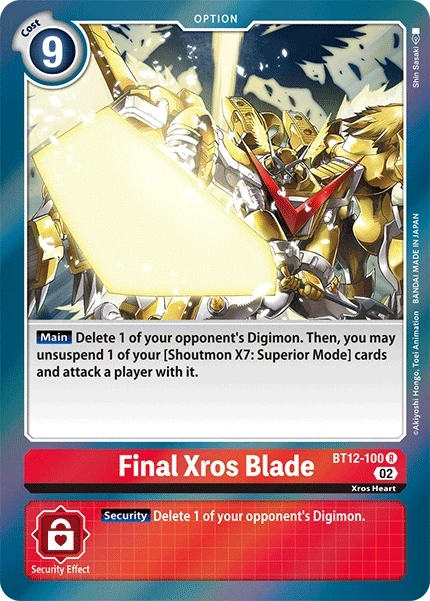 Final Xros Blade &mdash; Digimon Card Game card