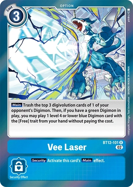 Vee Laser &mdash; Digimon Card Game card