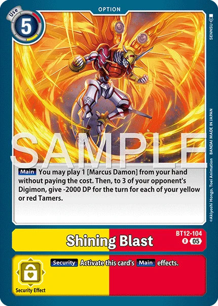 Shining Blast &mdash; Digimon Card Game card