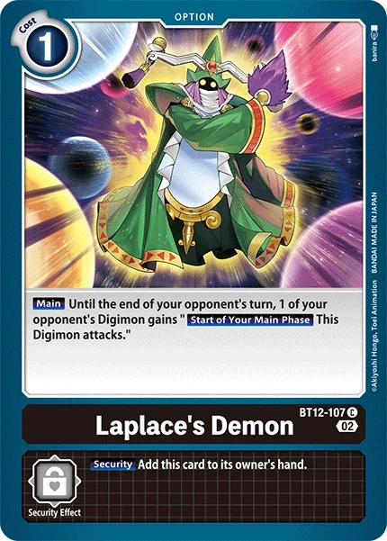 Laplace's Demon &mdash; Digimon Card Game card