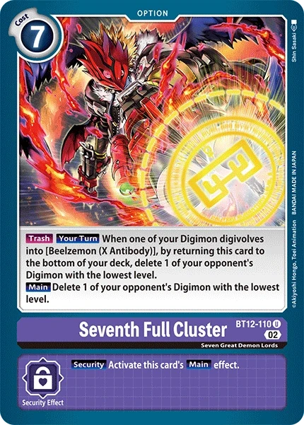Seventh Full Cluster &mdash; Digimon Card Game card