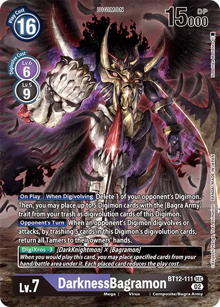DarknessBagramon &mdash; Digimon Card Game card
