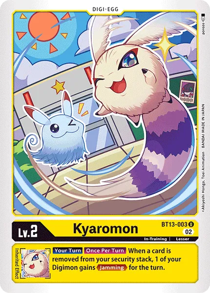 Kyaromon &mdash; Digimon Card Game card