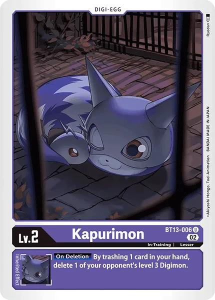 Kapurimon &mdash; Digimon Card Game card