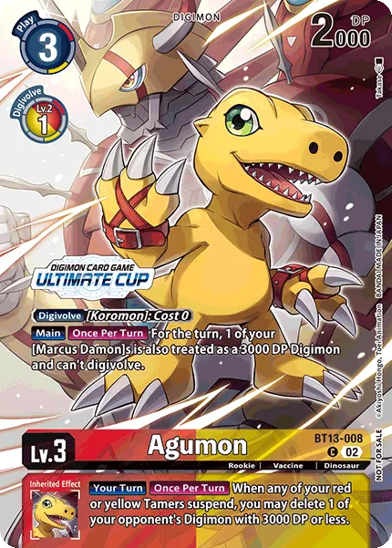 Agumon &mdash; Digimon Card Game card