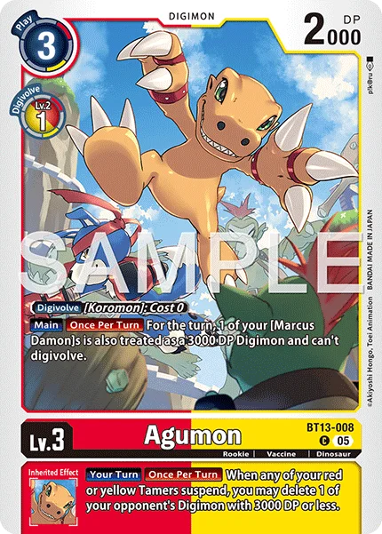 Agumon &mdash; Digimon Card Game card