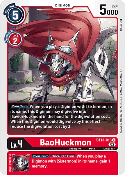 BaoHuckmon &mdash; Digimon Card Game card