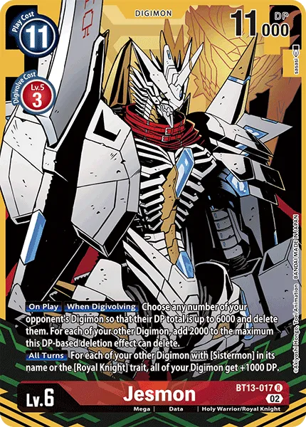 Jesmon &mdash; Digimon Card Game card