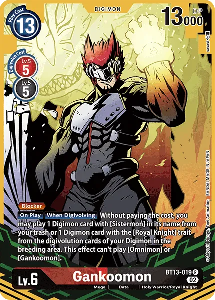 Gankoomon &mdash; Digimon Card Game card