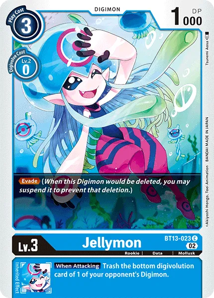 Jellymon &mdash; Digimon Card Game card