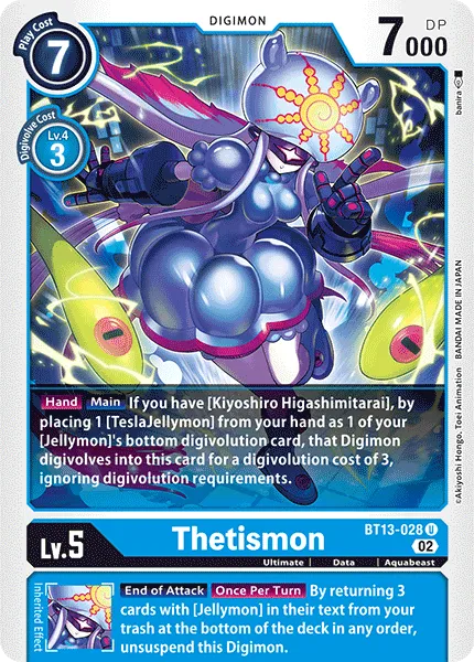 Thetismon &mdash; Digimon Card Game card