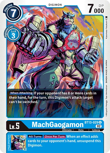 MachGaogamon &mdash; Digimon Card Game card