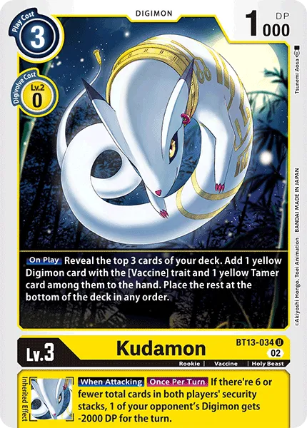 Kudamon &mdash; Digimon Card Game card