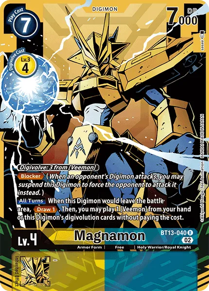 Magnamon &mdash; Digimon Card Game card