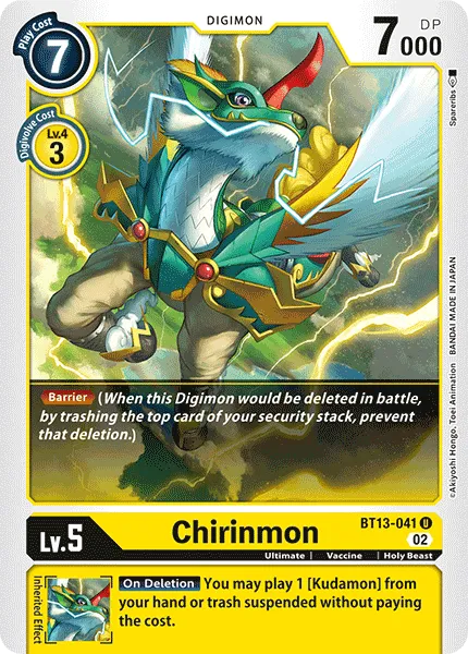 Chirinmon &mdash; Digimon Card Game card