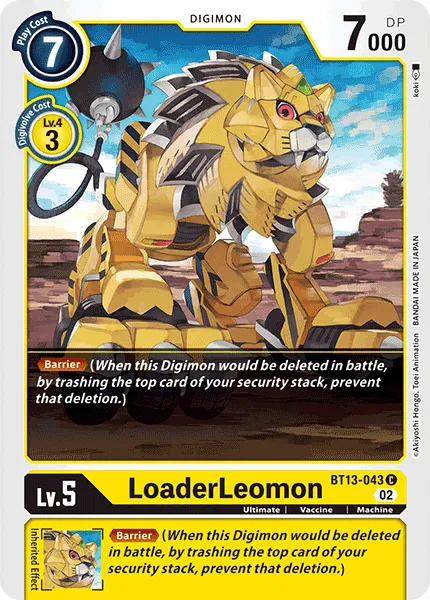 LoaderLeomon &mdash; Digimon Card Game card