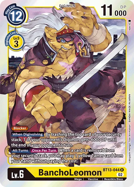 BanchoLeomon &mdash; Digimon Card Game card