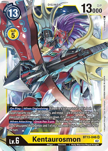 Kentaurosmon &mdash; Digimon Card Game card