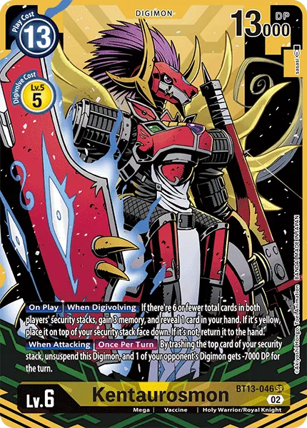 Kentaurosmon &mdash; Digimon Card Game card