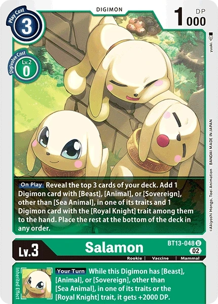 Salamon &mdash; Digimon Card Game card