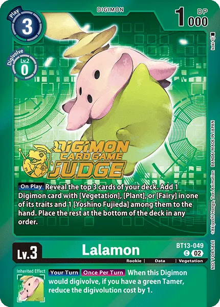 Lalamon &mdash; Digimon Card Game card