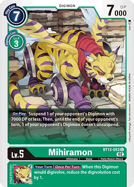 Mihiramon &mdash; Digimon Card Game card