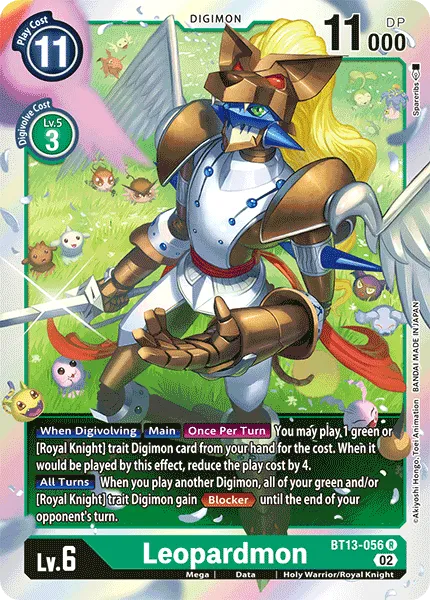 Leopardmon &mdash; Digimon Card Game card