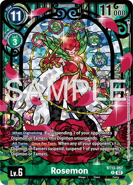 Rosemon &mdash; Digimon Card Game card
