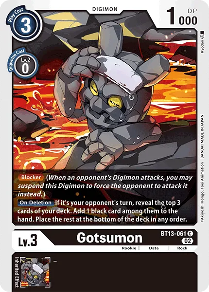 Gotsumon &mdash; Digimon Card Game card