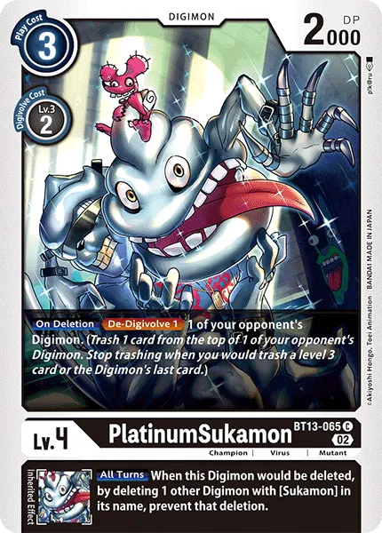 PlatinumSukamon &mdash; Digimon Card Game card