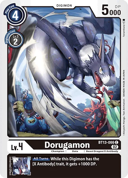 Dorugamon &mdash; Digimon Card Game card