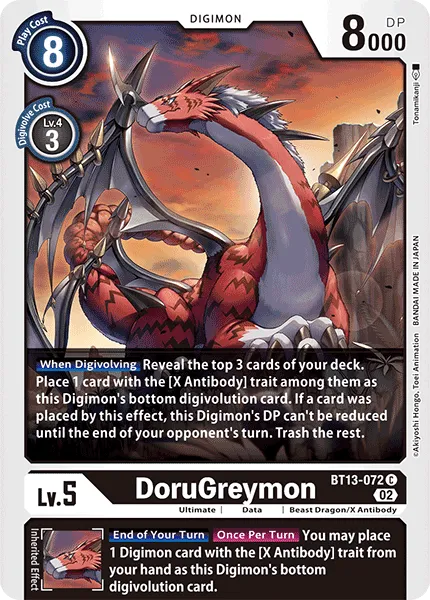 DoruGreymon &mdash; Digimon Card Game card