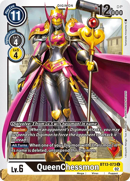 QueenChessmon &mdash; Digimon Card Game card