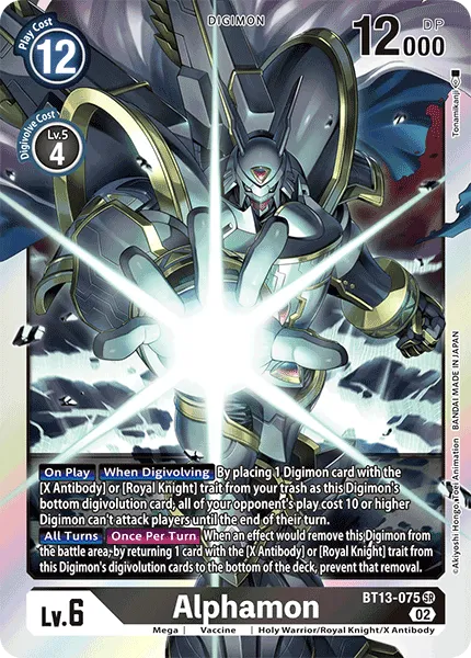 Alphamon &mdash; Digimon Card Game card