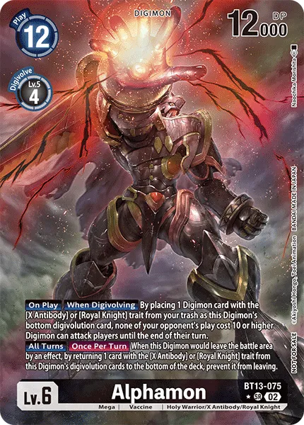 Alphamon &mdash; Digimon Card Game card