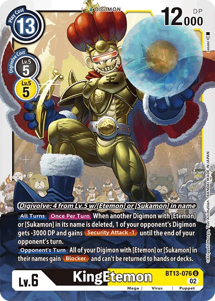 KingEtemon &mdash; Digimon Card Game card