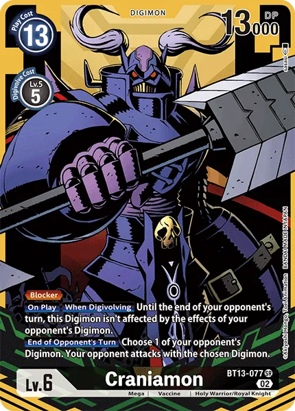Craniamon &mdash; Digimon Card Game card