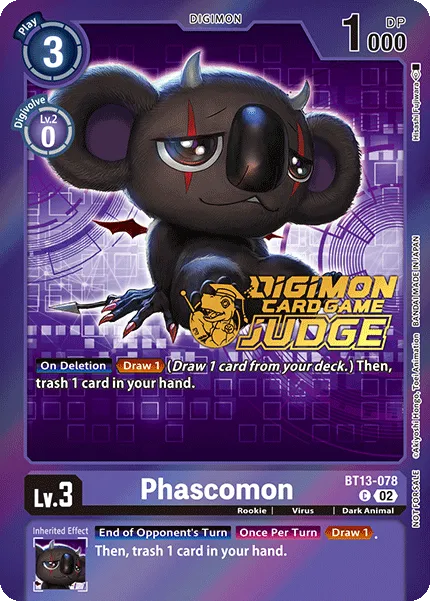 Phascomon &mdash; Digimon Card Game card