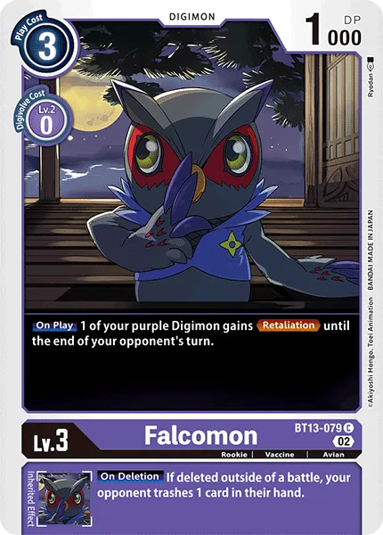 Falcomon &mdash; Digimon Card Game card
