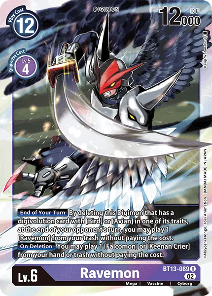 Ravemon &mdash; Digimon Card Game card