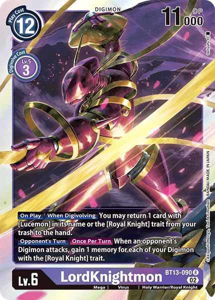 LordKnightmon &mdash; Digimon Card Game card