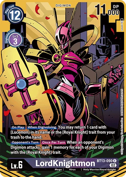 LordKnightmon &mdash; Digimon Card Game card