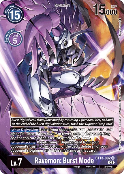Ravemon: Burst Mode &mdash; Digimon Card Game card