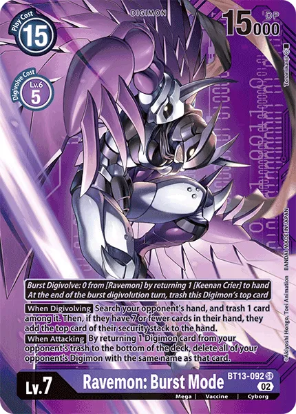 Ravemon: Burst Mode &mdash; Digimon Card Game card