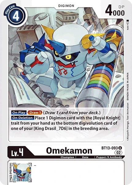 Omekamon &mdash; Digimon Card Game card